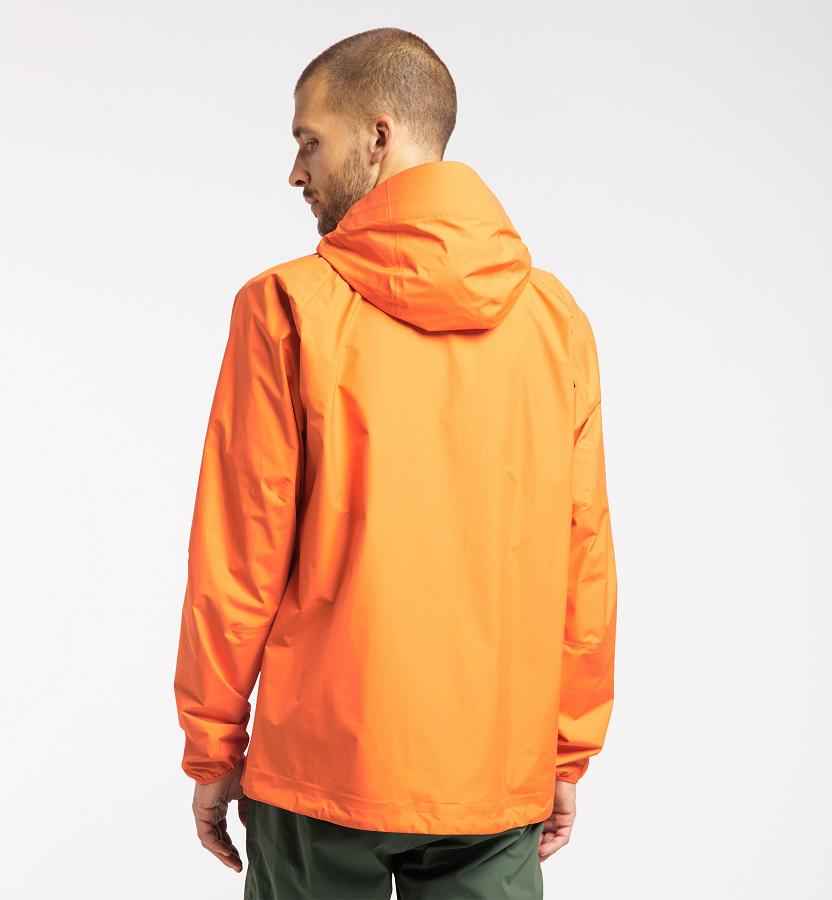 Haglöfs Mens L.I.M Waterproof Jacket Orange New Zealand 06792TVOH